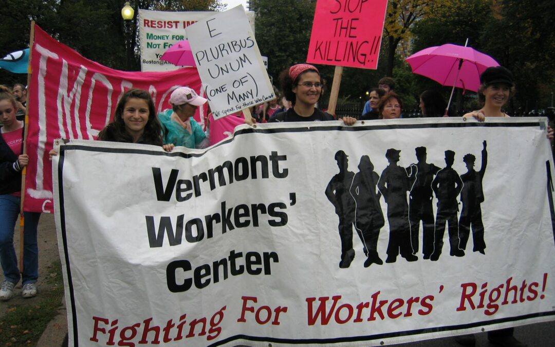 Workers’ Center members join 10,000+ at Boston March Against The War