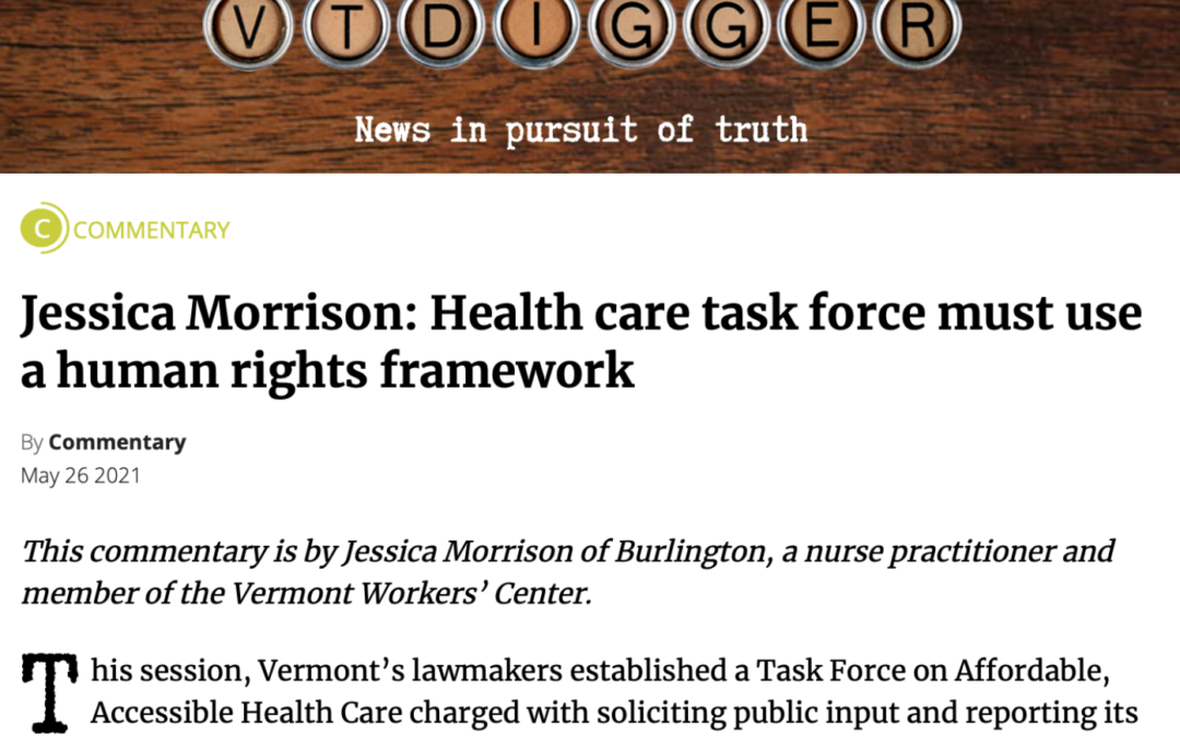 Jessica Morrison: Healthcare task force must use a human rights framework