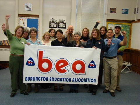 Burlington para-educators livable wage victory